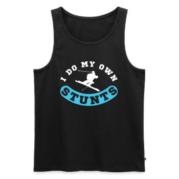 ski - Men's Premium Organic Tank Top - black - Front - Michal (187cm)
