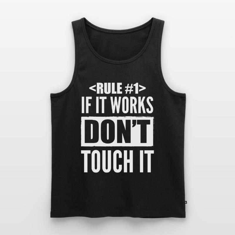 Coder Developer Software Developer IT Developer Men's Premium Organic Tank Top