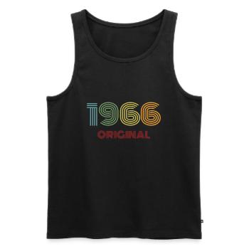 1966 original vintage vintage '66 anniversaire des années 60 - Débardeur bio Premium Homme - noir - Devant - Michal (187cm)