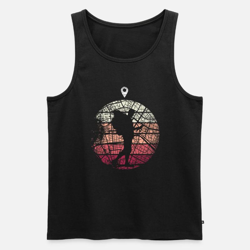 Geocaching Geschenk - Männer Premium Bio Tank Top - Schwarz