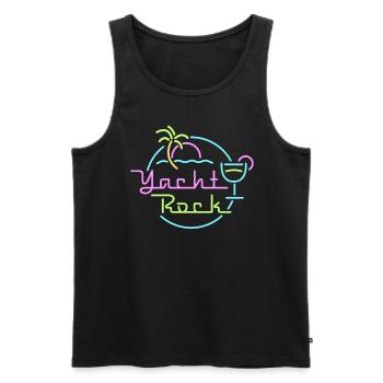 Yacht Rock - Débardeur bio Premium Homme - noir - Devant - AI Model Male 178 light (178cm)