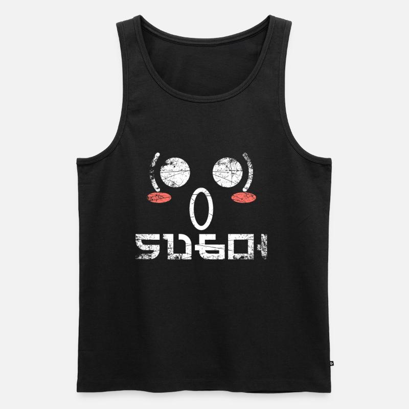 Japanimation Kanji - Männer Premium Bio Tank Top - Schwarz