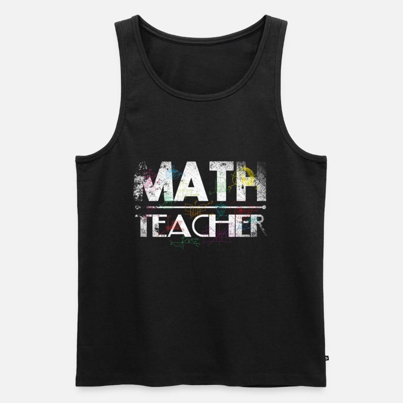 Math Teacher - Männer Premium Bio Tank Top - Schwarz
