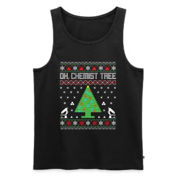 OH CHEMIST TREE Nerd Geek Geschenkidee Weihnachten - Männer Premium Bio Tank Top - Schwarz - Vorne - AI Model Male 178 light (178cm)