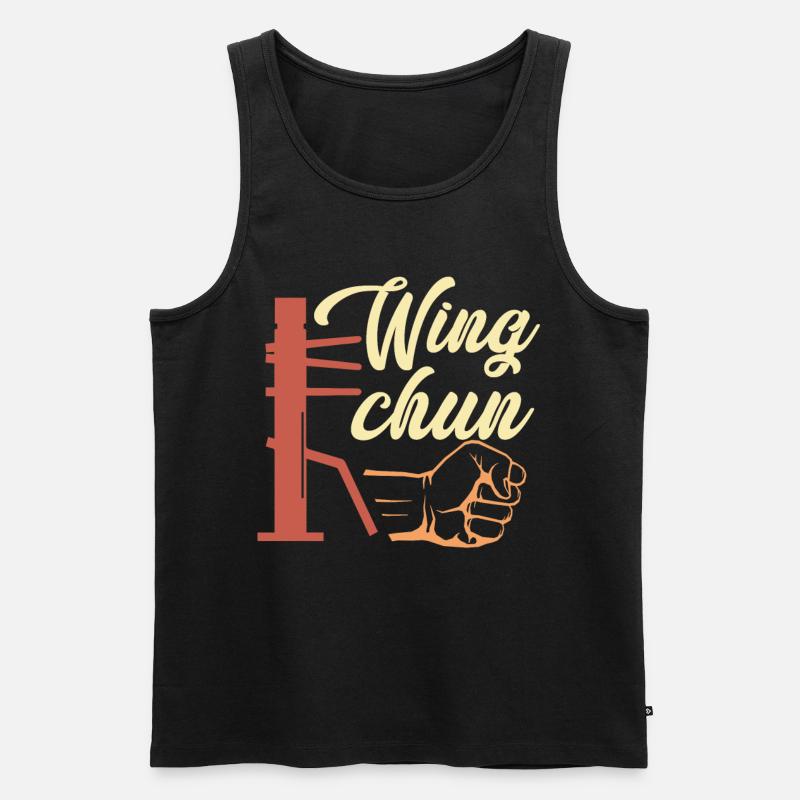 Wing Chun Geschenk - Männer Premium Bio Tank Top - Schwarz