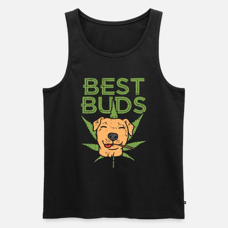 Bester Kumpel - Pitbull Shirt - Männer Premium Bio Tank Top - Schwarz