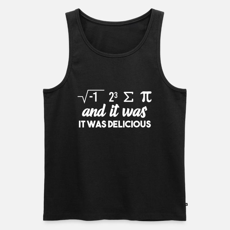 Mathe Witz - Männer Premium Bio Tank Top - Schwarz