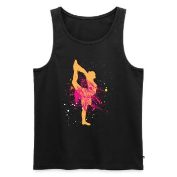 Danse de jardin danse spectacle danse cadeau idée cadeau - Débardeur bio Premium Homme - noir - Devant - Michal (187cm)