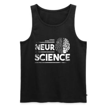 Neuroscience Neuro Science Neurology Science - Men's Premium Organic Tank Top - black - Front - AI Model Male 178 light (178cm)