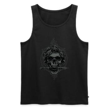 Skull Tot Skull Pirate Skull Funny Gift - Débardeur bio Premium Homme - noir - Devant - Michal (187cm)
