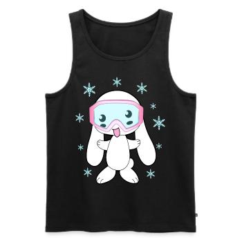 Ski Bunny Ski Ski Ski Apres Ski - Débardeur bio Premium Homme - noir - Devant - Michal (187cm)