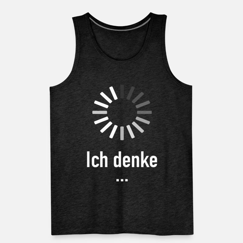 I think ... - computer scientist programmer nerd Men's Premium Organic Tank Top