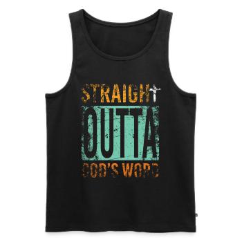 Christ Geschenk - Männer Premium Bio Tank Top - Schwarz - Vorne - AI Model Male 178 light (178cm)