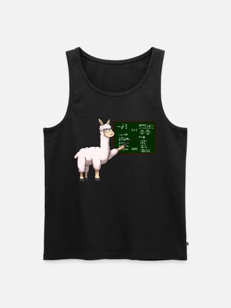 Professeur Lama Teacher - Débardeur bio Premium Homme - noir