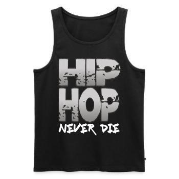 Hip Hop - Débardeur bio Premium Homme - noir - Devant - AI Model Male 178 light (178cm)