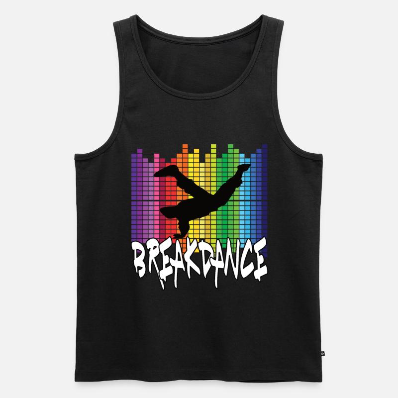 Breakdance - Canottiera ecologica premium da uomo - nero