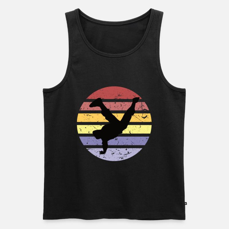 Breakdancer - Männer Premium Bio Tank Top - Schwarz