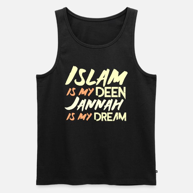 Islam Geschenk - Männer Premium Bio Tank Top - Schwarz
