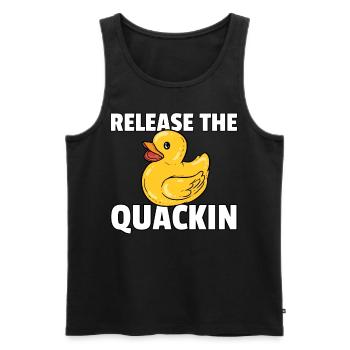 Rubber duck rubber duck rubber duck - Men's Premium Organic Tank Top - black - Front - Michal (187cm)