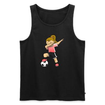 Soccer Girl Soccer Player Soccer Girl - Débardeur bio Premium Homme - noir - Devant - Michal (187cm)