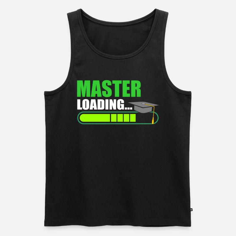 Master Loading Masterabschluss - Männer Premium Bio Tank Top - Schwarz