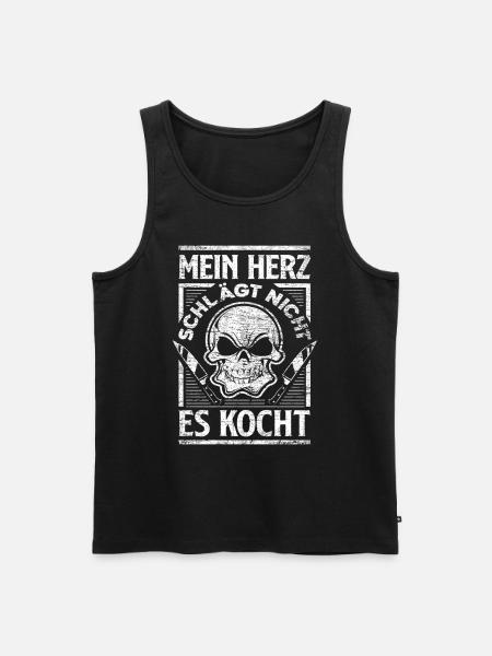 Koch - Männer Premium Bio Tank Top - Schwarz
