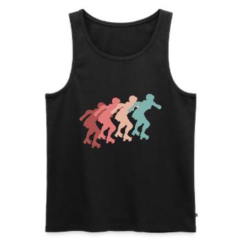 Roller Skater Roller Skater Skates Girl Inline Skate - Men's Premium Organic Tank Top - black - Front - Michal (187cm)