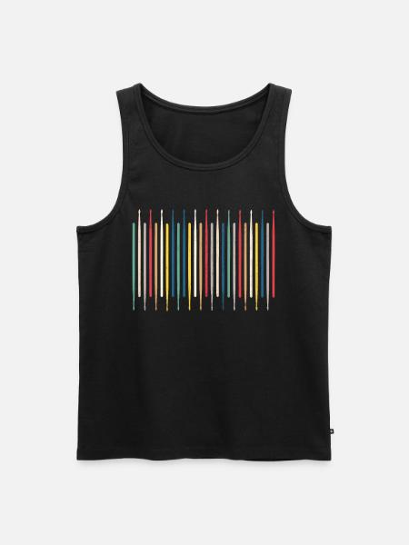 Drum drum sticks - Men's Premium Organic Tank Top - black