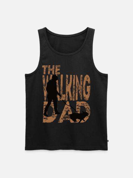 dogs Papa - Men's Premium Organic Tank Top - black