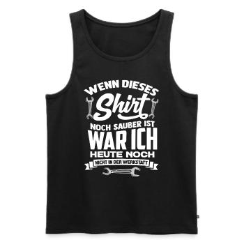 Schrauber Shirt - Männer Premium Bio Tank Top - Schwarz - Vorne - Michal (187cm)