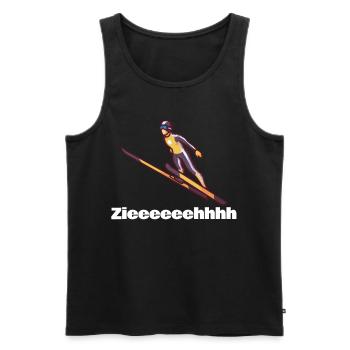 Skispringer SKISPRINGEN GESCHENK - Männer Premium Bio Tank Top - Schwarz - Vorne - AI Model Male 178 light (178cm)