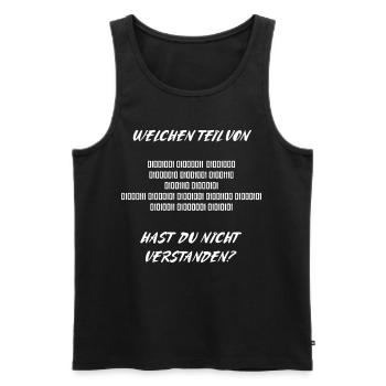 Informatiklehrer Informatiker Lehrer Geschenkidee - Männer Premium Bio Tank Top - Schwarz - Vorne - AI Model Male 178 light (178cm)