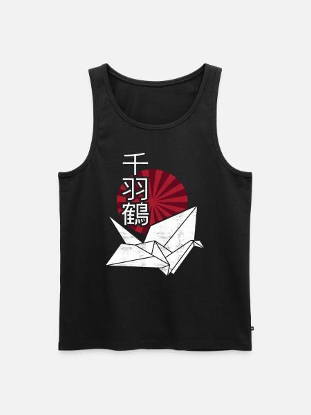 Origami Japanese - Men's Premium Organic Tank Top - black