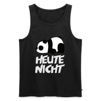 Not Panda today - Men's Premium Organic Tank Top - black - Front - AI Model Male 178 light (178cm)