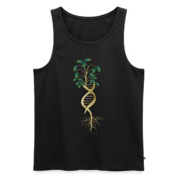 DNA Tree Life Earth Genetics Biologie Science - Männer Premium Bio Tank Top - Schwarz - Vorne - AI Model Male 178 light (178cm)