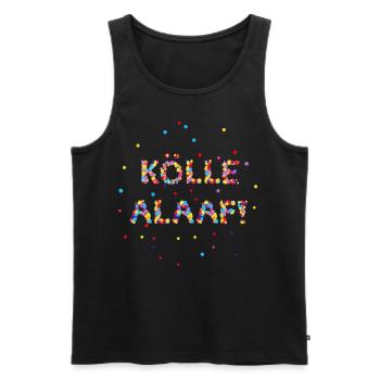 Kölle Alaaf - Männer Premium Bio Tank Top - Schwarz - Vorne - AI Model Male 178 light (178cm)