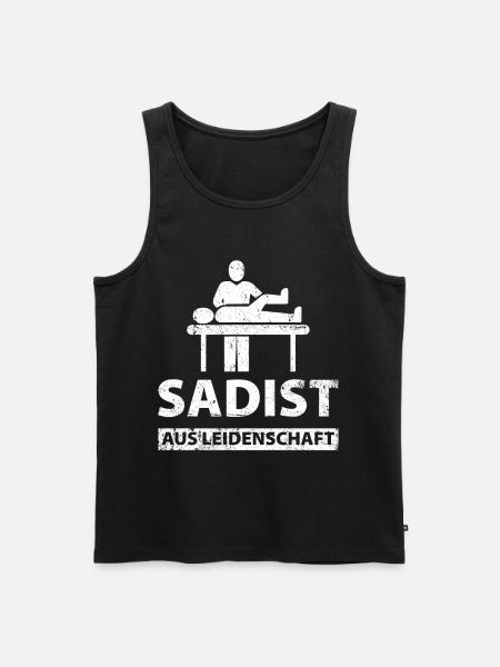 Physiotherapist physiotherapy physio - Men's Premium Organic Tank Top - black