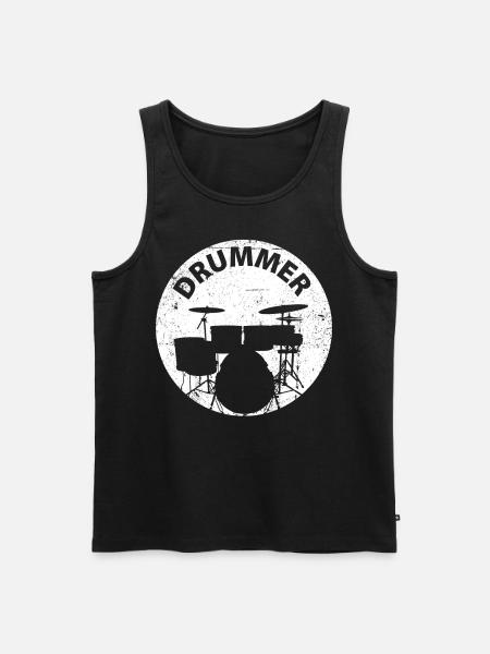 Drummer Drum Drum Drums - Men's Premium Organic Tank Top - black