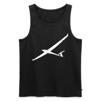 Segelflieger Segelfliegen Pilot - Männer Premium Bio Tank Top - Schwarz - Vorne - Michal (187cm)