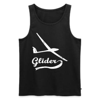 Segelflieger Segelfliegen Pilot - Männer Premium Bio Tank Top - Schwarz - Vorne - Michal (187cm)