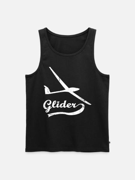 Glider pilot - Men's Premium Organic Tank Top - black