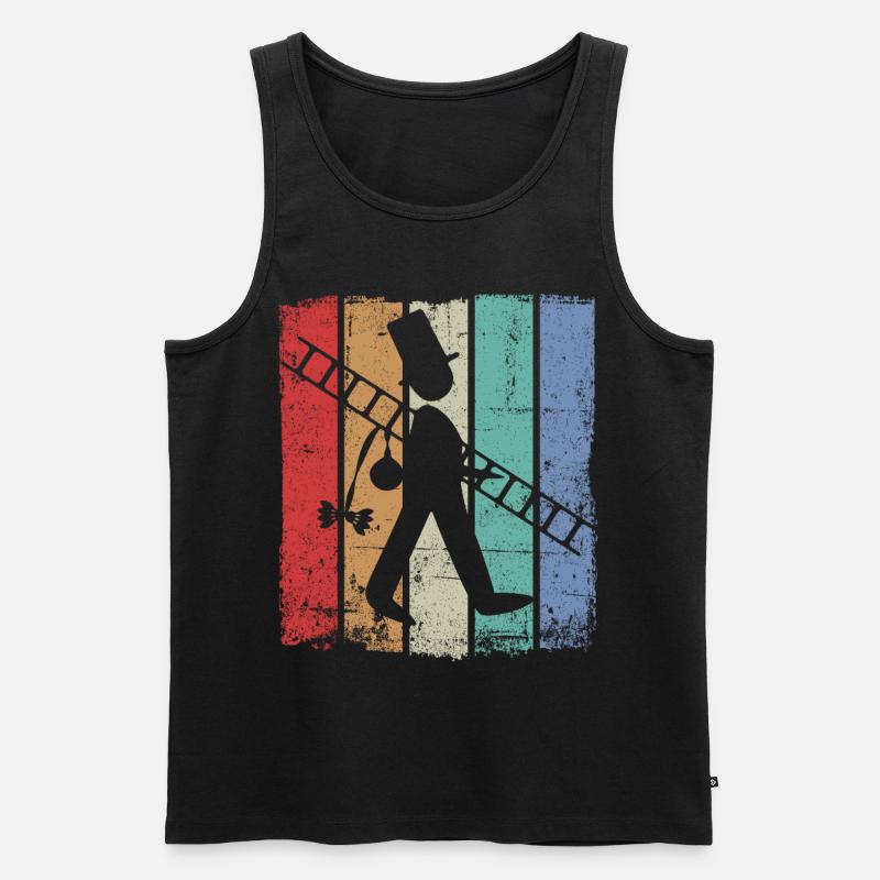 Schornsteinfeger Schlotfeger - Männer Premium Bio Tank Top - Schwarz