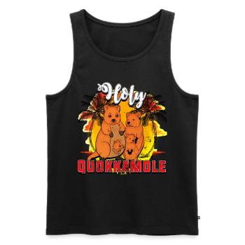Quokka - Men's Premium Organic Tank Top - black - Front - Michal (187cm)