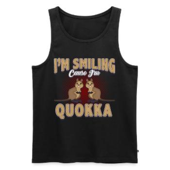 quokka - Débardeur bio Premium Homme - noir - Devant - Michal (187cm)