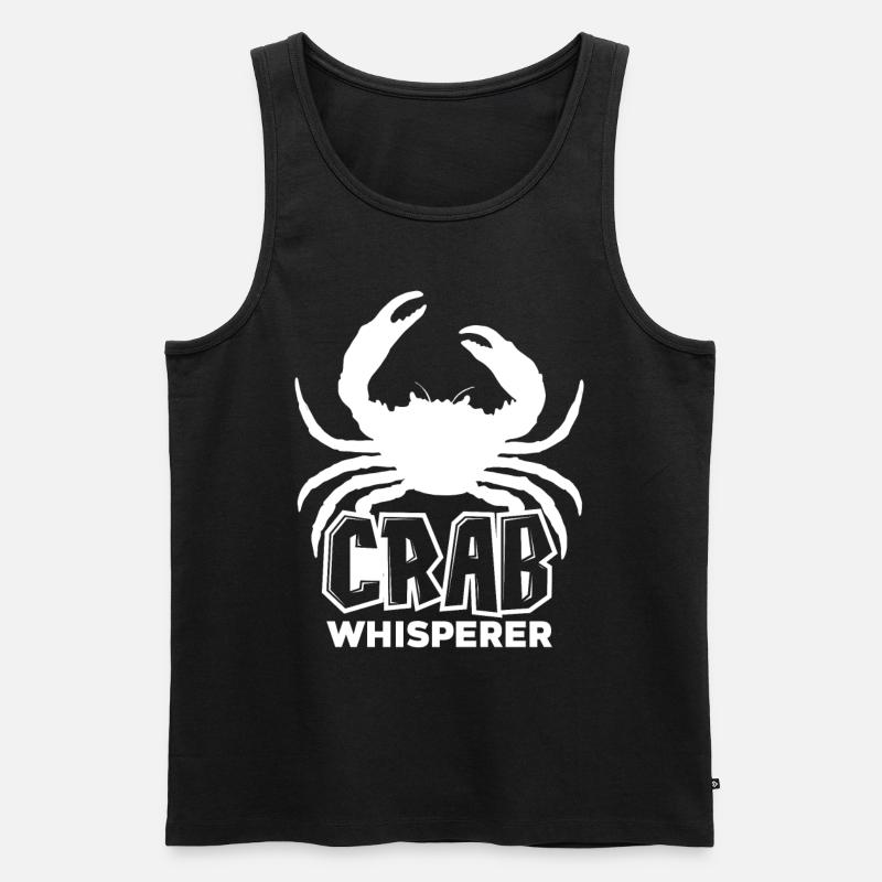 Krabbe - Männer Premium Bio Tank Top - Schwarz