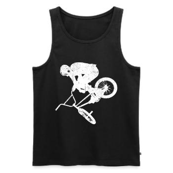 BMX - Men's Premium Organic Tank Top - black - Front - AI Model Male 178 light (178cm)