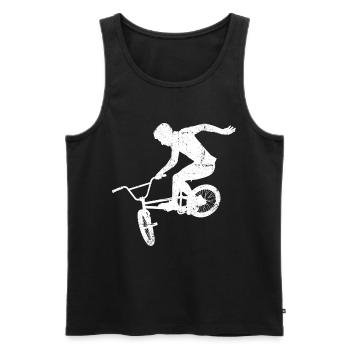 BMX - Men's Premium Organic Tank Top - black - Front - AI Model Male 178 light (178cm)