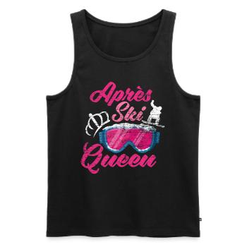 Après Ski - Männer Premium Bio Tank Top - Schwarz - Vorne - AI Model Male 178 light (178cm)
