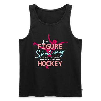 Patinage artistique patinage artistique patinage sur glace - Débardeur bio Premium Homme - noir - Devant - Michal (187cm)
