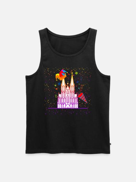 Köln Karneval - Männer Premium Bio Tank Top - Schwarz